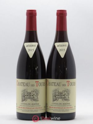Côtes du Rhône Château des Tours E.Reynaud (no reserve) 2015 - Lot of 2 Bottles