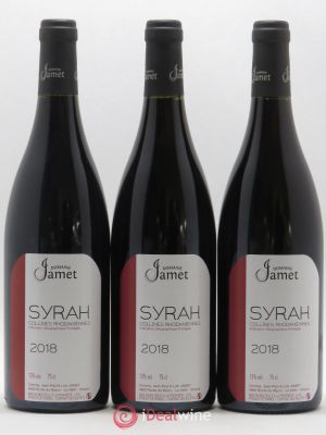IGP Collines Rhodaniennes Syrah Jamet (Domaine) (no reserve) 2018 - Lot of 3 Bottles