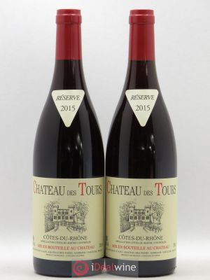 Côtes du Rhône Château des Tours E.Reynaud (no reserve price) 2015 - Lot of 2 Bottles
