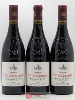 Châteauneuf-du-Pape Domaine Font De Courtedune (sans prix de reserve) 2017 - Lot of 3 Bottles