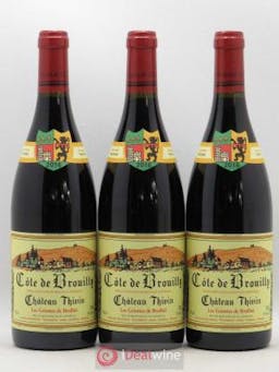 Côte de Brouilly Les Griottes de Brulhié Château Thivin (no reserve price) 2016 - Lot of 3 Bottles