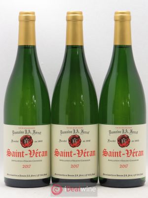 Saint-Véran J.A. Ferret (Domaine) (no reserve price) 2017 - Lot of 3 Bottles