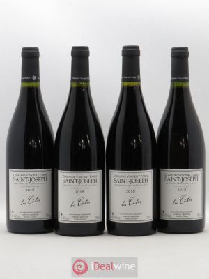 Saint-Joseph Les Côtes Vincent Paris (sans prix de reserve) 2018 - Lot of 4 Bottles