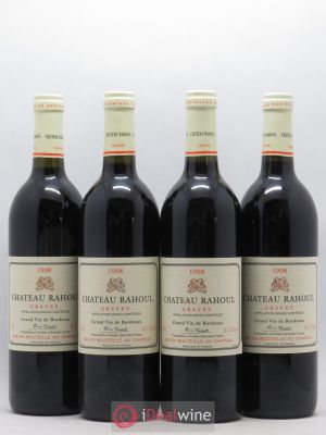 Château Rahoul (no reserve) 1998 - Lot of 4 Bottles