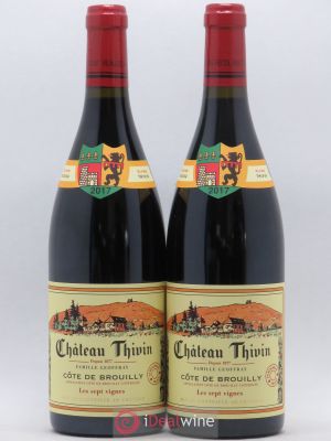 Côte de Brouilly Les 7 Vignes Château Thivin (no reserve) 2017 - Lot of 2 Bottles