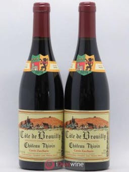 Côte de Brouilly Cuvée Zaccharie Château Thivin  2016 - Lot of 2 Bottles