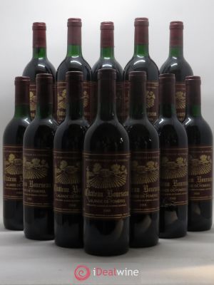 Lalande-de-Pomerol Château Bourseau (no reserve) 1988 - Lot of 12 Bottles