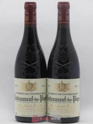 Châteauneuf-du-Pape Les Arpents des Contrebandiers Mas Saint-Louis  2017 - Lot of 2 Bottles