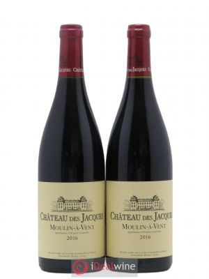 Moulin à Vent Château des Jacques  2016 - Lot of 2 Bottles