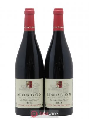 Morgon La Voûte Saint Vincent Louis-Claude Desvignes (no reserve) 2018 - Lot of 2 Bottles