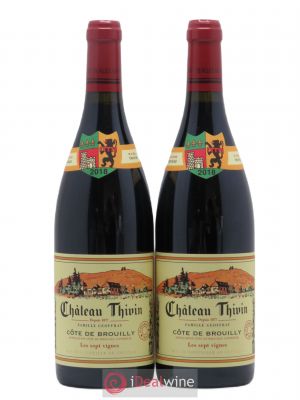 Côte de Brouilly Les 7 Vignes Château Thivin (no reserve) 2018 - Lot of 2 Bottles