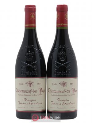 Châteauneuf-du-Pape Jerôme Gradassi 2017 - Lot of 2 Bottles