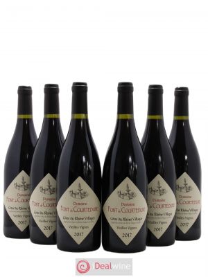Côtes du Rhône Villages Domaine Font De Courtedune (no reserve) 2017 - Lot of 6 Bottles