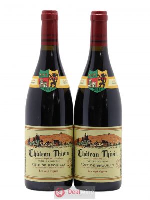 Côte de Brouilly Les 7 Vignes Château Thivin (sans prix de réserve) 2017 - Lot de 2 Bouteilles