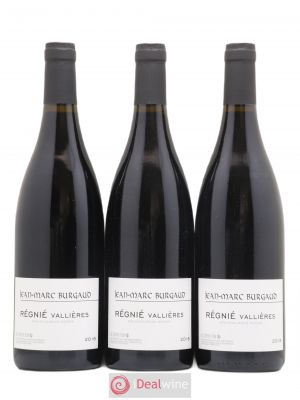 Régnié Vallières Jean-Marc Burgaud (Domaine) (no reserve) 2018 - Lot of 3 Bottles