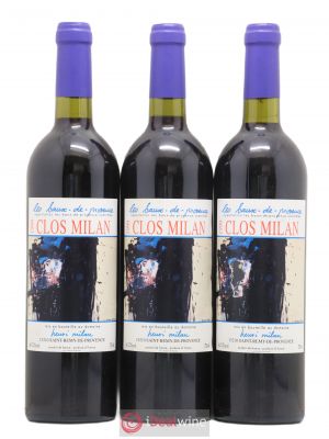 Baux de Provence Clos Milan Henri Milan  1999 - Lot of 3 Bottles