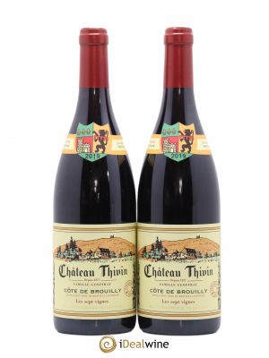 Côte de Brouilly Les 7 Vignes Château Thivin (sans prix de réserve) 2019 - Lot de 2 Bouteilles