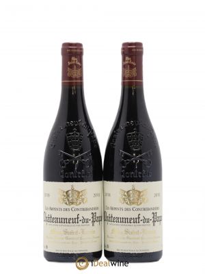 Châteauneuf-du-Pape Les Arpents des Contrebandiers Mas Saint-Louis (no reserve) 2018 - Lot of 2 Bottles