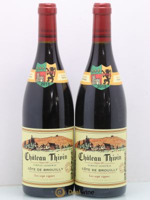 Côte de Brouilly Les 7 Vignes Château Thivin  2015 - Lot de 2 Bouteilles