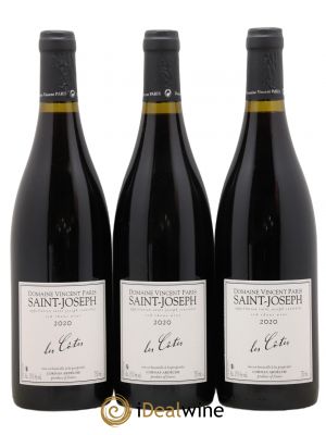 Saint-Joseph Les Côtes Vincent Paris  2020 - Lot of 3 Bottles