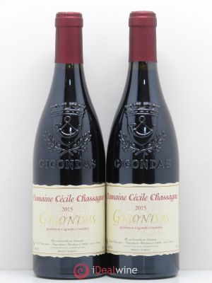 Gigondas Cécile Chassagne (no reserve) 2015 - Lot of 2 Bottles