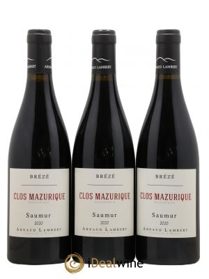 Saumur Clos Mazurique Arnaud Lambert (no reserve) 2020 - Lot of 3 Bottles
