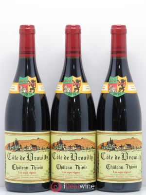 Côte de Brouilly Les 7 Vignes Château Thivin (sans prix de réserve) 2016 - Lot de 3 Bouteilles