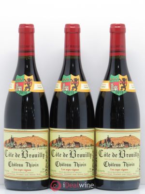 Côte de Brouilly Les 7 Vignes Château Thivin (no reserve) 2015 - Lot of 3 Bottles