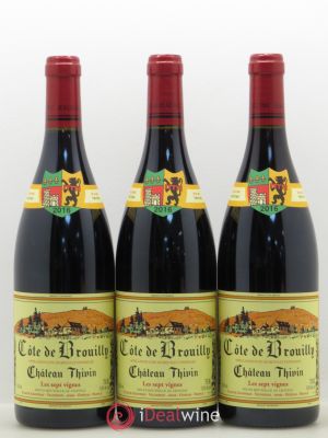 Côte de Brouilly Les 7 Vignes Château Thivin (sans prix de réserve) 2016 - Lot de 3 Bouteilles