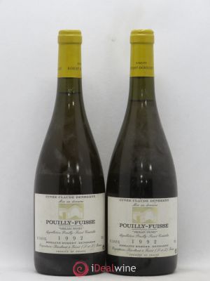 Pouilly-Fuissé Vieilles Vignes Cuvée Claude Denogent Domaine Robert Denogent 1992 - Lot de 2 Bouteilles