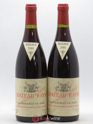 Châteauneuf-du-Pape Château Rayas Reynaud  2001 - Lot of 2 Bottles