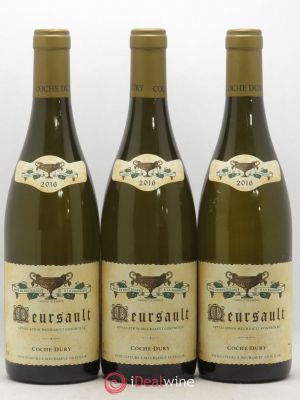Meursault Coche Dury (Domaine)  2016 - Lot of 3 Bottles