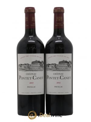 Château Pontet Canet 5ème Grand Cru Classé  2017 - Lot of 2 Bottles
