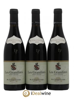 Saint-Joseph Les granilites Chapoutier 2018 - Lot of 3 Bottles