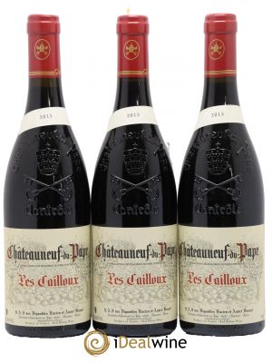 Châteauneuf-du-Pape Les Cailloux André Brunel 2015 - Lot de 3 Bottles
