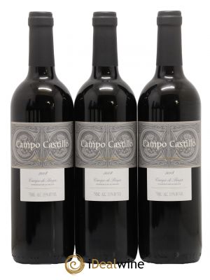 Espagne Campo Castillo Garnacha Campo de Borja 2018 - Lot de 3 Bottles