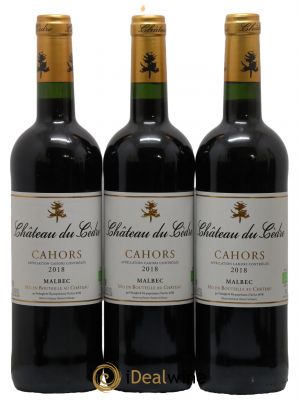 Cahors Château du Cèdre Pascal et Jean-Marc Verhaeghe  2018 - Lot of 3 Bottles