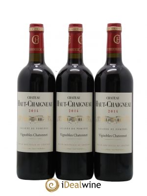 Lalande-de-Pomerol Château Haut Chaigneau 2014 - Lot of 3 Bottles