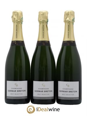 Champagne Brut Sélection Maison Germar Breton  - Lot of 3 Bottles