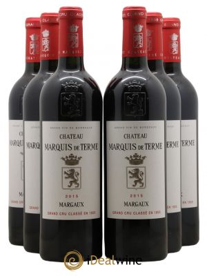 Château Marquis de Terme 4ème Grand Cru Classé  2015 - Lot of 6 Bottles