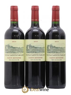 Château Laffitte Carcasset Cru Bourgeois  2016 - Lot of 3 Bottles