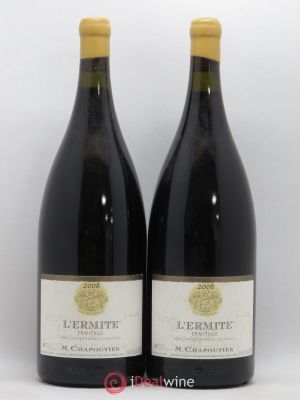 Hermitage Ermitage l'Ermite Chapoutier  2008 - Lot of 2 Magnums