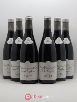 Pernand-Vergelesses 1er Cru Iles de Vergelesses Rapet Père et Fils 2010 - Lot of 6 Bottles