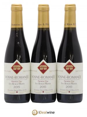 Vosne-Romanée 1er Cru Les Beaux Monts Daniel Rion (sans prix de réserve) 2015 - Lot de 3 Demi-bouteilles