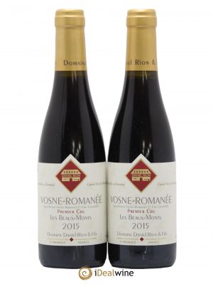Vosne-Romanée 1er Cru Les Beaux Monts Daniel Rion (sans prix de réserve) 2015 - Lot de 2 Demi-bouteilles