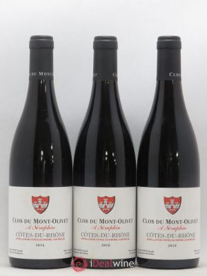 Côtes du Rhône Bernard Sabon A Séraphin (no reserve) 2016 - Lot of 3 Bottles