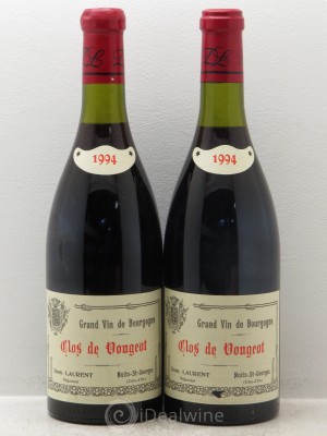 Clos de Vougeot Grand Cru Domaine Dominique Laurent  1994 - Lot of 2 Bottles