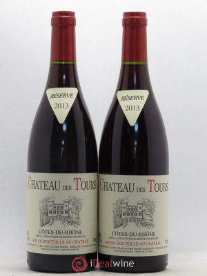 Côtes du Rhône Château des Tours E.Reynaud  2013 - Lot of 2 Bottles