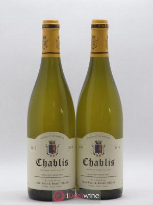 Chablis Jean-Paul & Benoît Droin (Domaine) (no reserve) 2019 - Lot of 2 Bottles