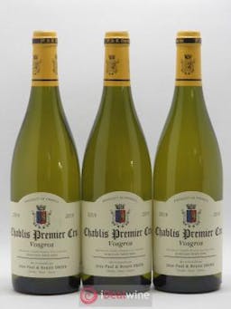 Chablis 1er Cru Vosgros Jean-Paul & Benoît Droin (Domaine) (no reserve) 2019 - Lot of 3 Bottles